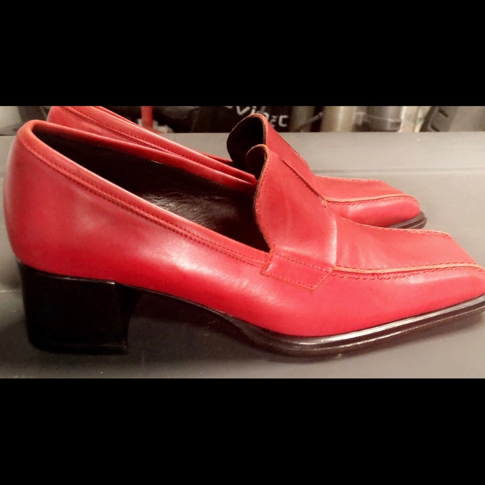 Red Italian shoes